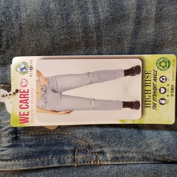 Rewash Vintage Revival High Rise Straight Ankle Jeans - Picture 4 of 8